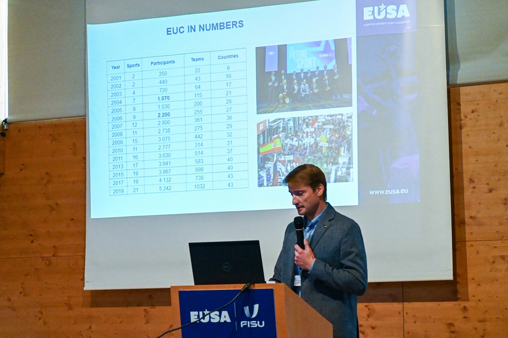 Evolution of EUSA Sports events